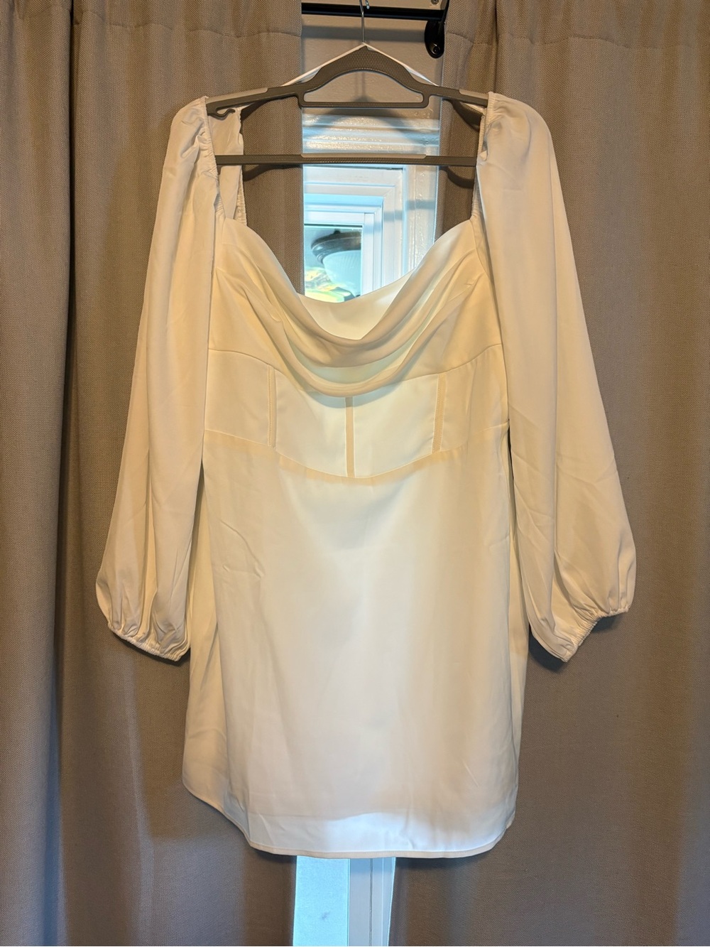Princess Polly Cream Mini Dress